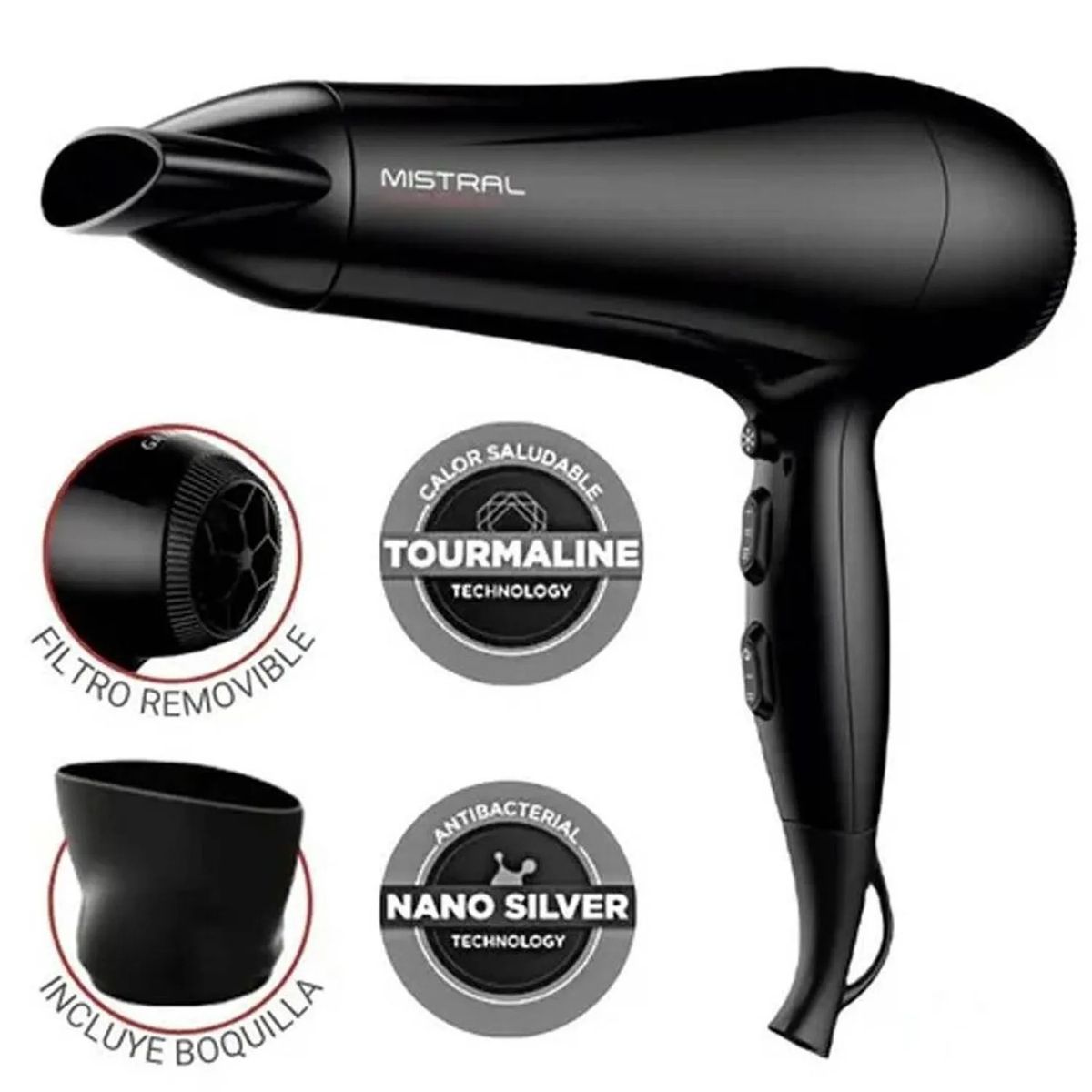 GAMA - Secadora de Cabello Gama Mistral Tourmaline BECHD0000002464