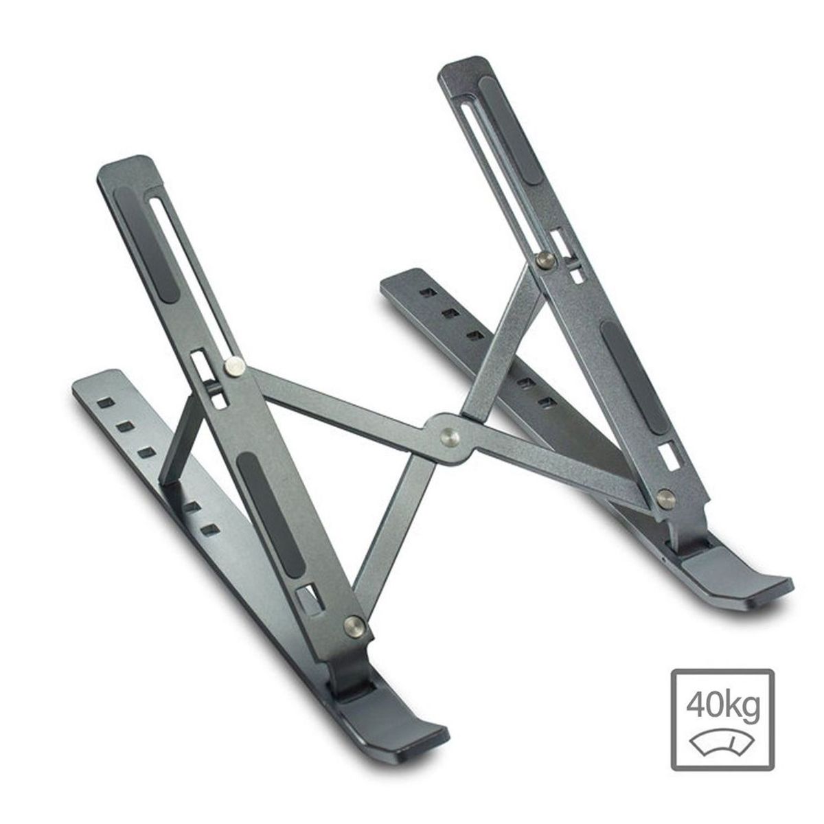 S&T - Soporte De Aluminio Para Laptop Portátil plegable SH-LTSPS DARK GRAY
