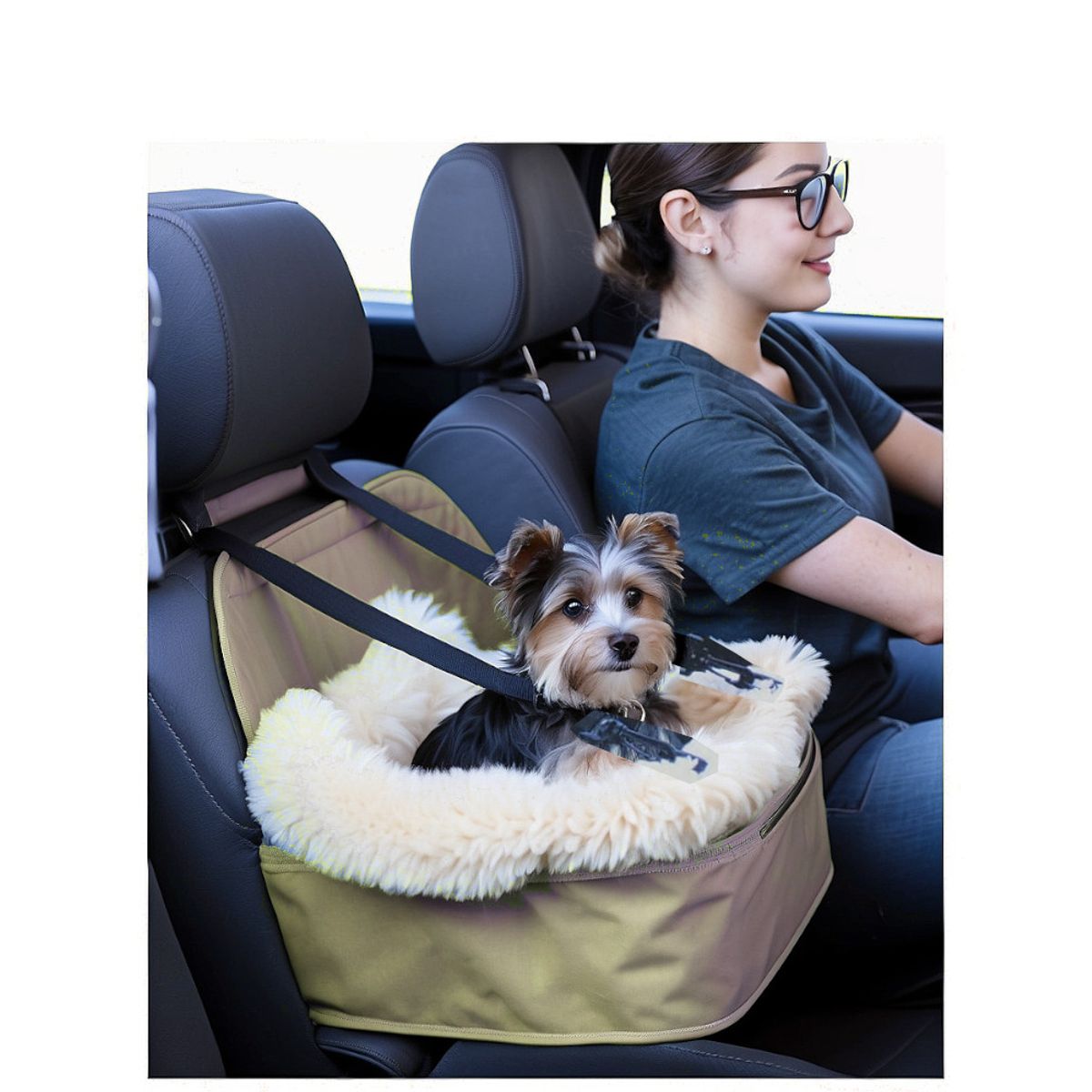 GENERICO - Protector Plegable Cubre asiento copiloto mascotas perro