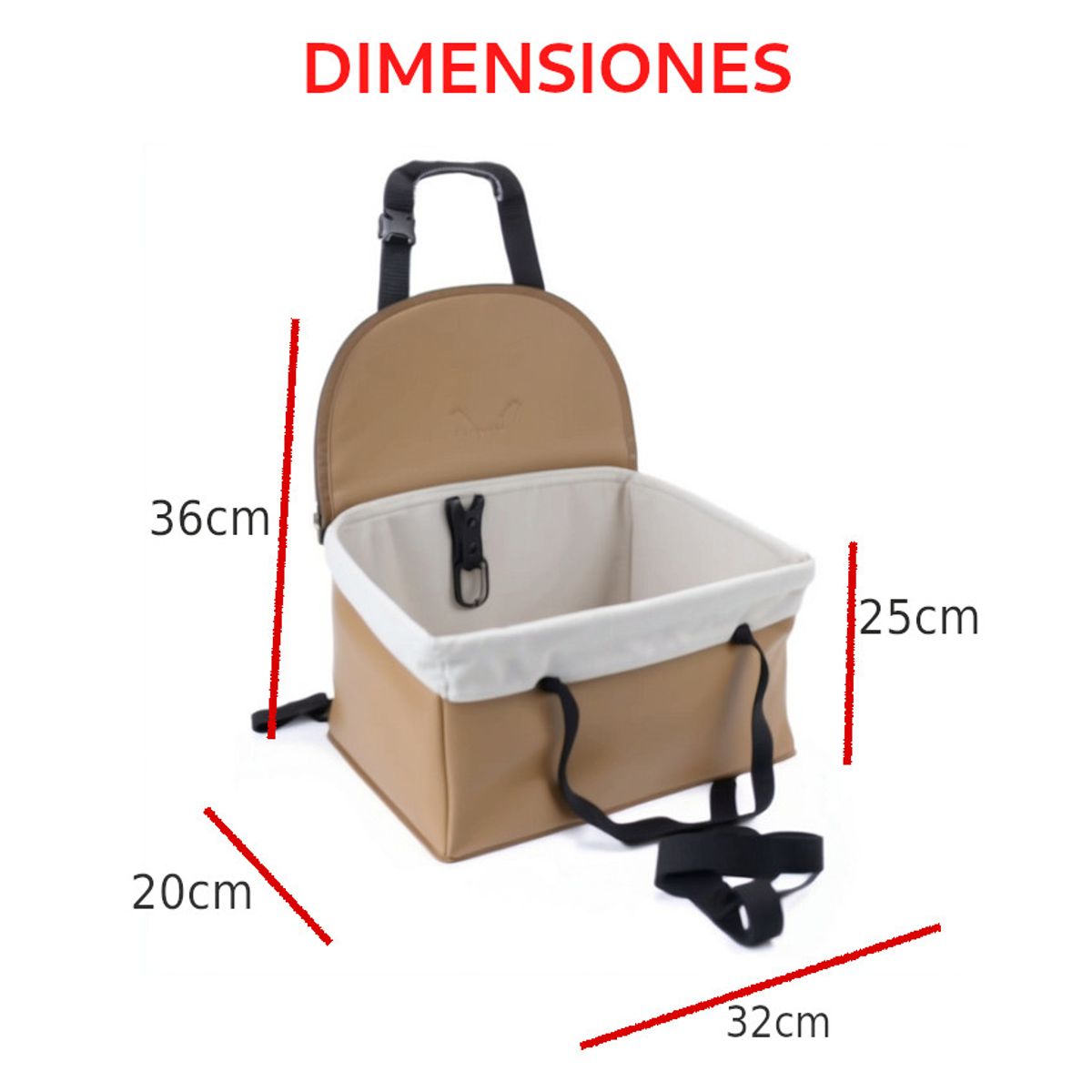 GENERICO - Protector Plegable Cubre asiento copiloto mascotas perro