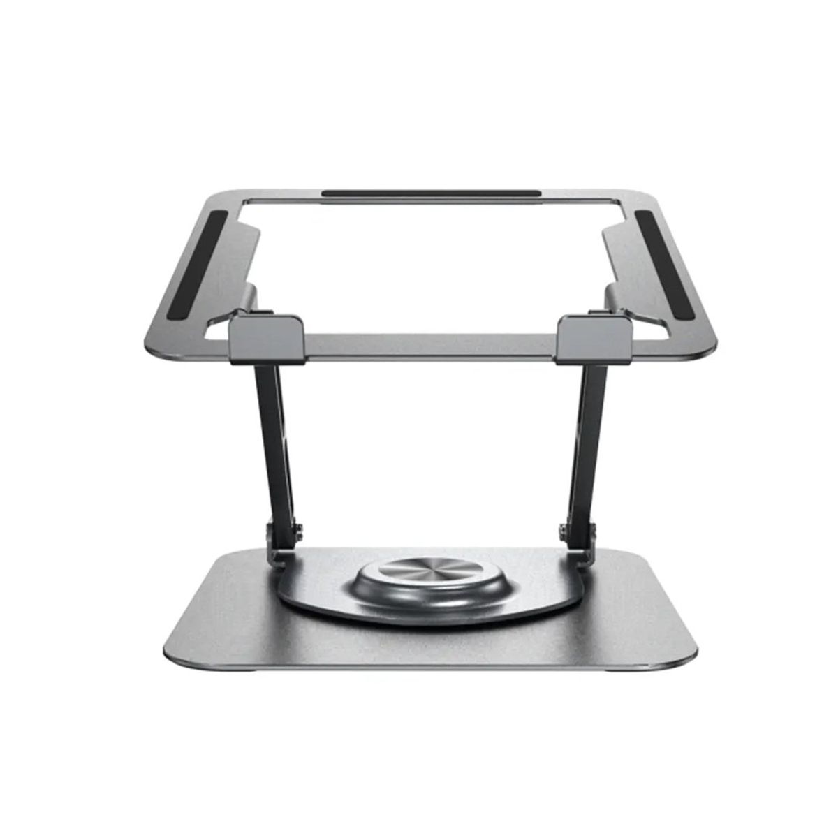 S&T - Soporte de aluminio p-Laptop Base Giratoria Plegable HF147 DarkGrey