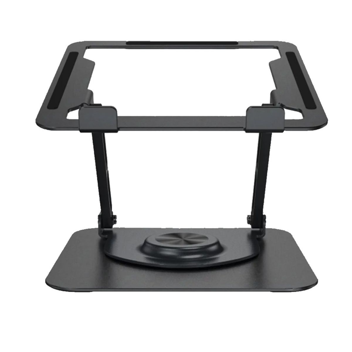 S&T - Soporte de aluminio ST p-Laptop Base Giratoria Plegable HF147 Negro