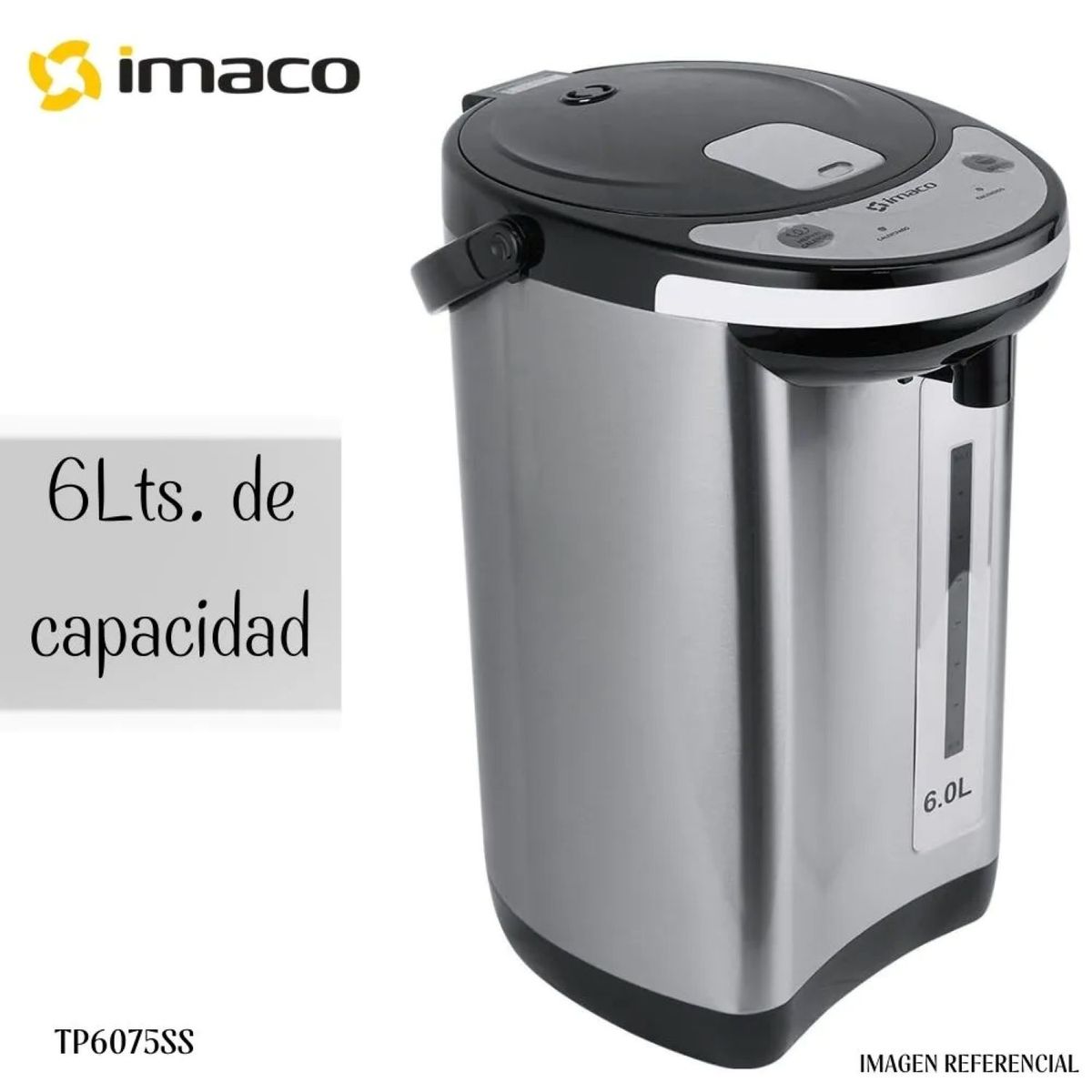 IMACO - Termo Hervidor Electrico Imaco de 6Lts - TP6075SS