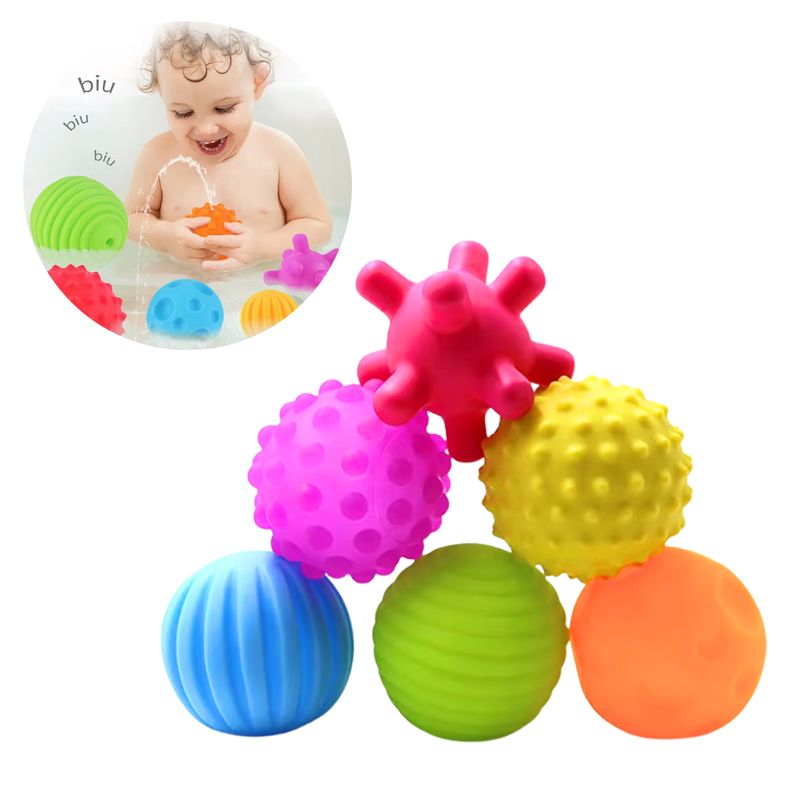 GENERICO - Pelotas sensoriales para bebe Set 6 und