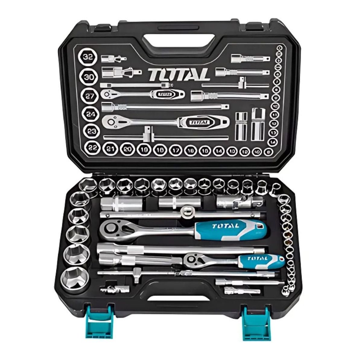 TOTAL TOOLS - Kit Total Tht421441 44 Piezas En Maletín - Herramientas