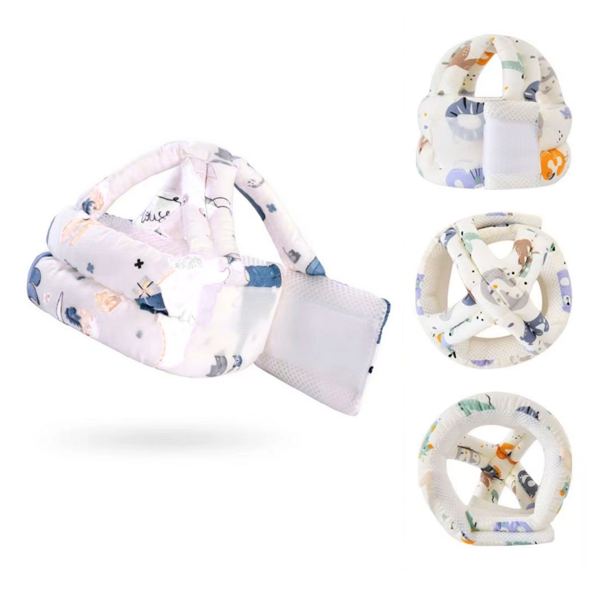 GENERICO - Pack Casco antigolpes y rodilleras seguridad para bebes md11