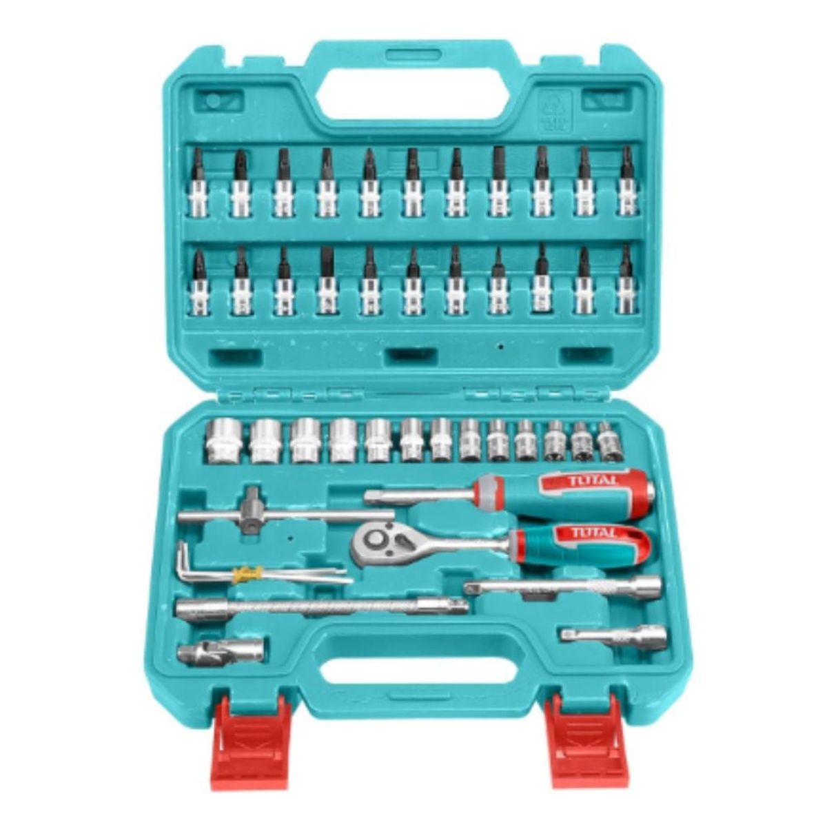 TOTAL TOOLS - SET HERRAMIENTAS MIXTAS TOTAL THT141462 46 PIEZAS ¼'