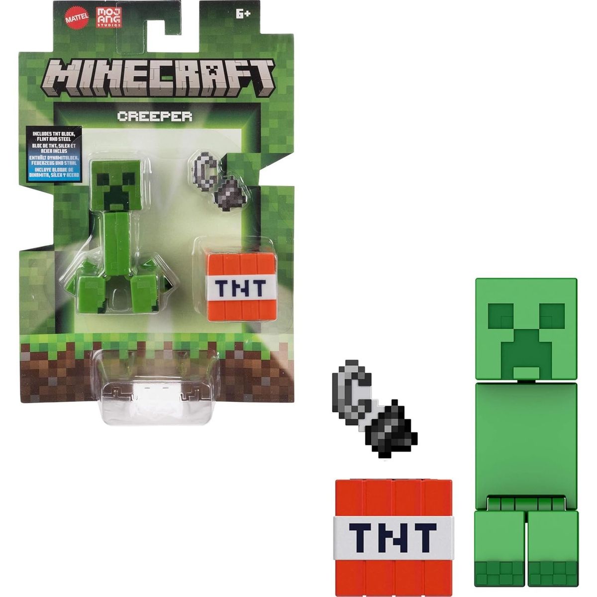 MINECRAFT - Minecraft Figura de acción Creeper mas Accesorios TNT
