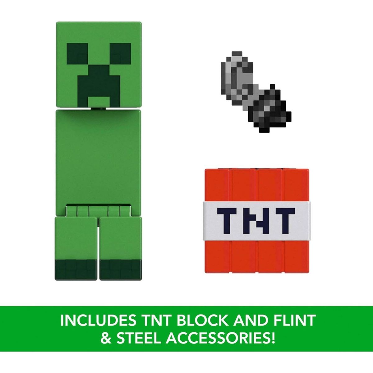 MINECRAFT - Minecraft Figura de acción Creeper mas Accesorios TNT