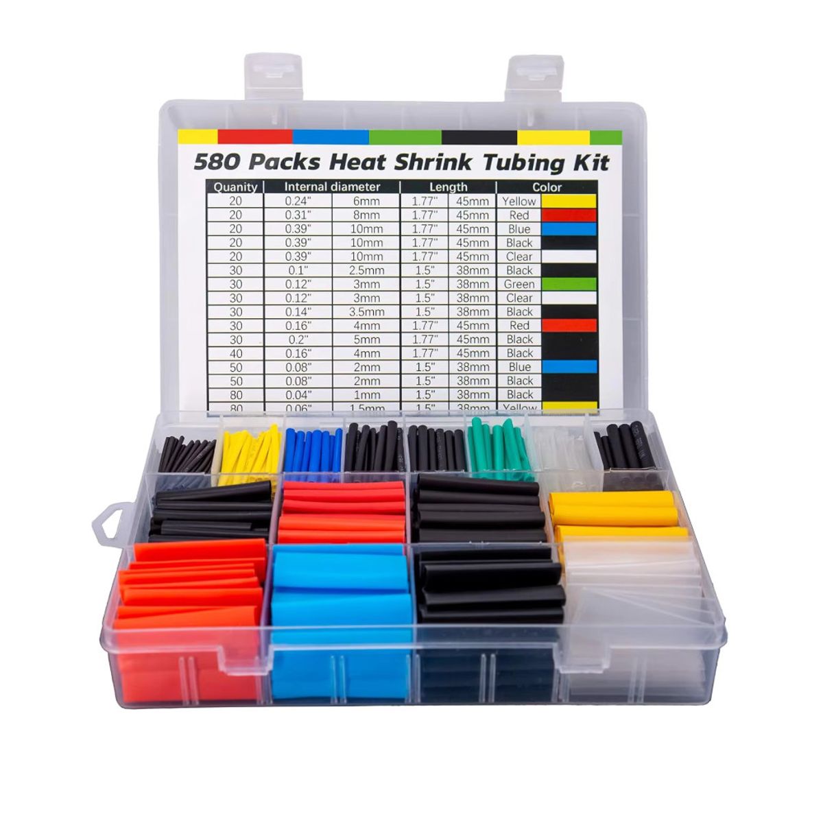 GENERICO - Tubos Termoencogibles 16 modelo + Case Transportador Aislante Ignífugo