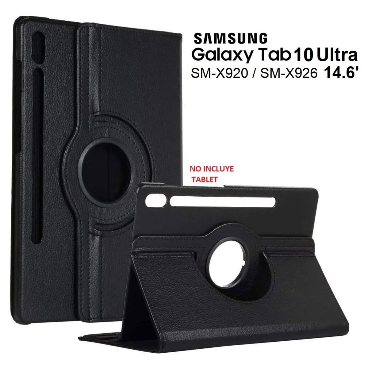 GENERICO - Funda Giratoria para Samsung Tab S10 Ultra 14.6 SM-X920 X926 Case 360°