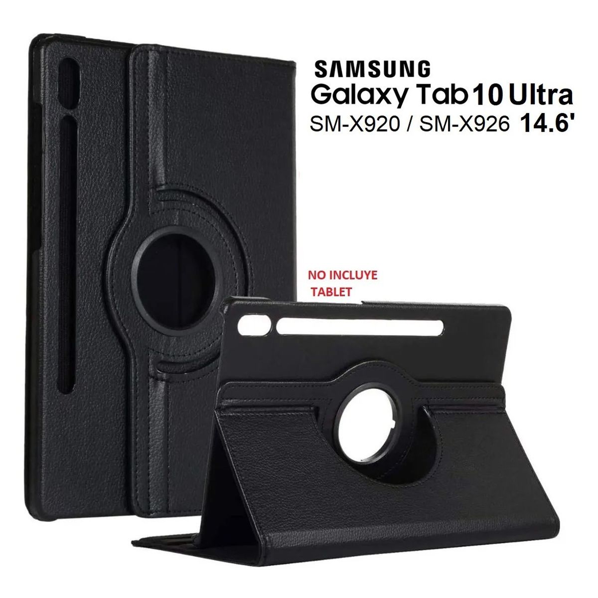 GENERICO - Funda Giratoria para Samsung Tab S10 Ultra 14.6 SM-X920 X926 Case 360°