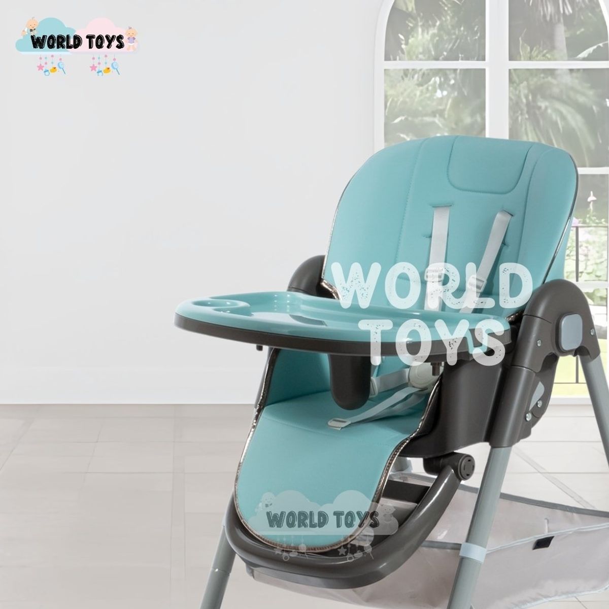 BABY - Silla de Comer Plegable «ALAI» Blue