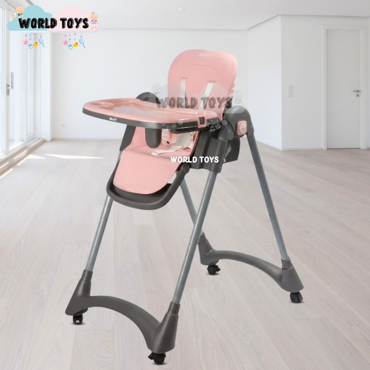 Baby - Silla de Comer Plegable «ALAI» Pink