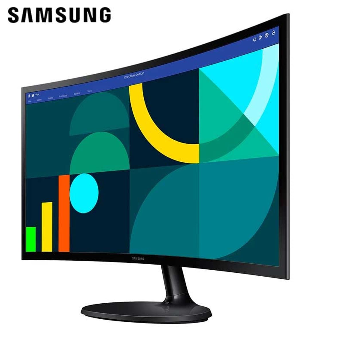 SAMSUNG - Monitor Curvo Samsung LS24D360GALXPE 24 FHD VA 4ms 100Hz HDMI VGA
