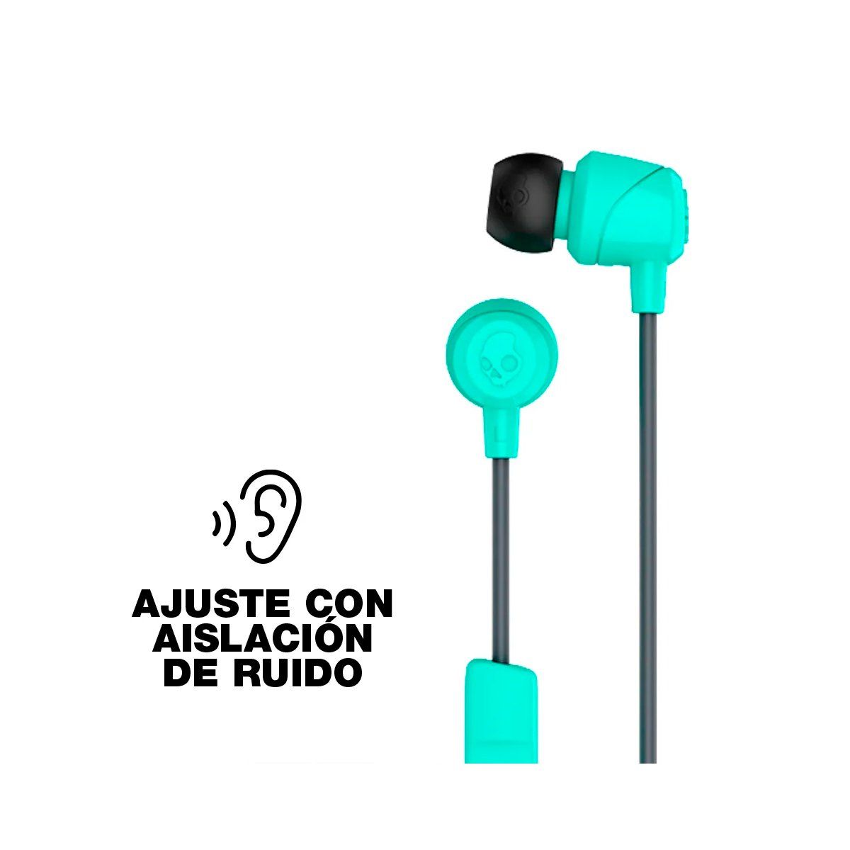 SKULLCANDY - Audifonos Skullcandy Jib con Microfono Deportivo Turquesa
