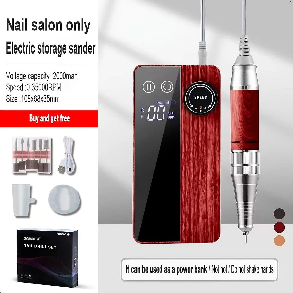 GENERICO - Pulidor Uñas Manicura Inalambrica Nail Drill Zsdg-239