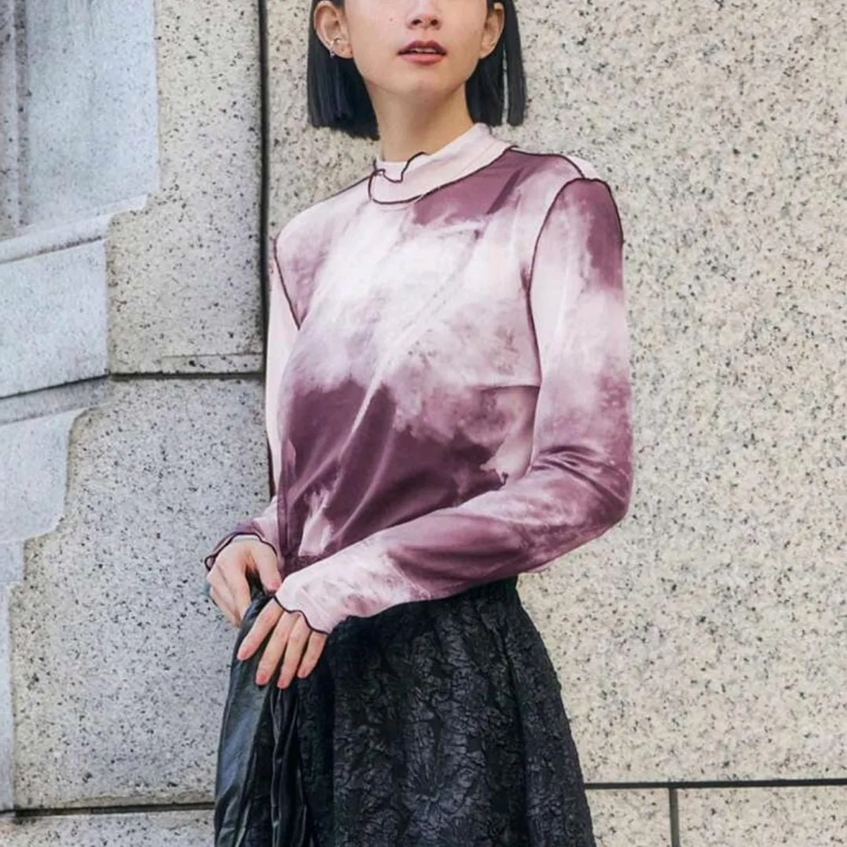 GENERICO - SHEIN Top Para Mujer Con Patrón De Teñido