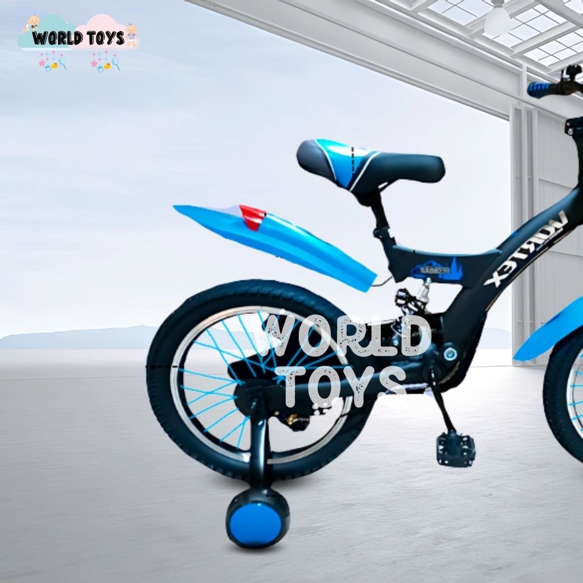 VELOX - Bicicleta con Canasta Aro 16 «FLYING II» Light Blue