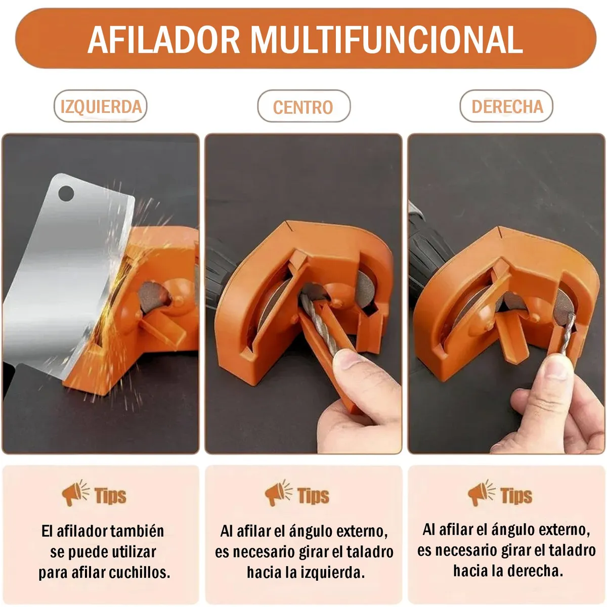 GENERICO - Afilador de Brocas y Cuchillos