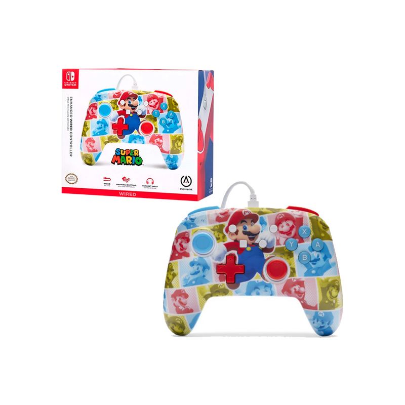 NINTENDO - Mando Nintendo Switch Power A Mario Hero Reel