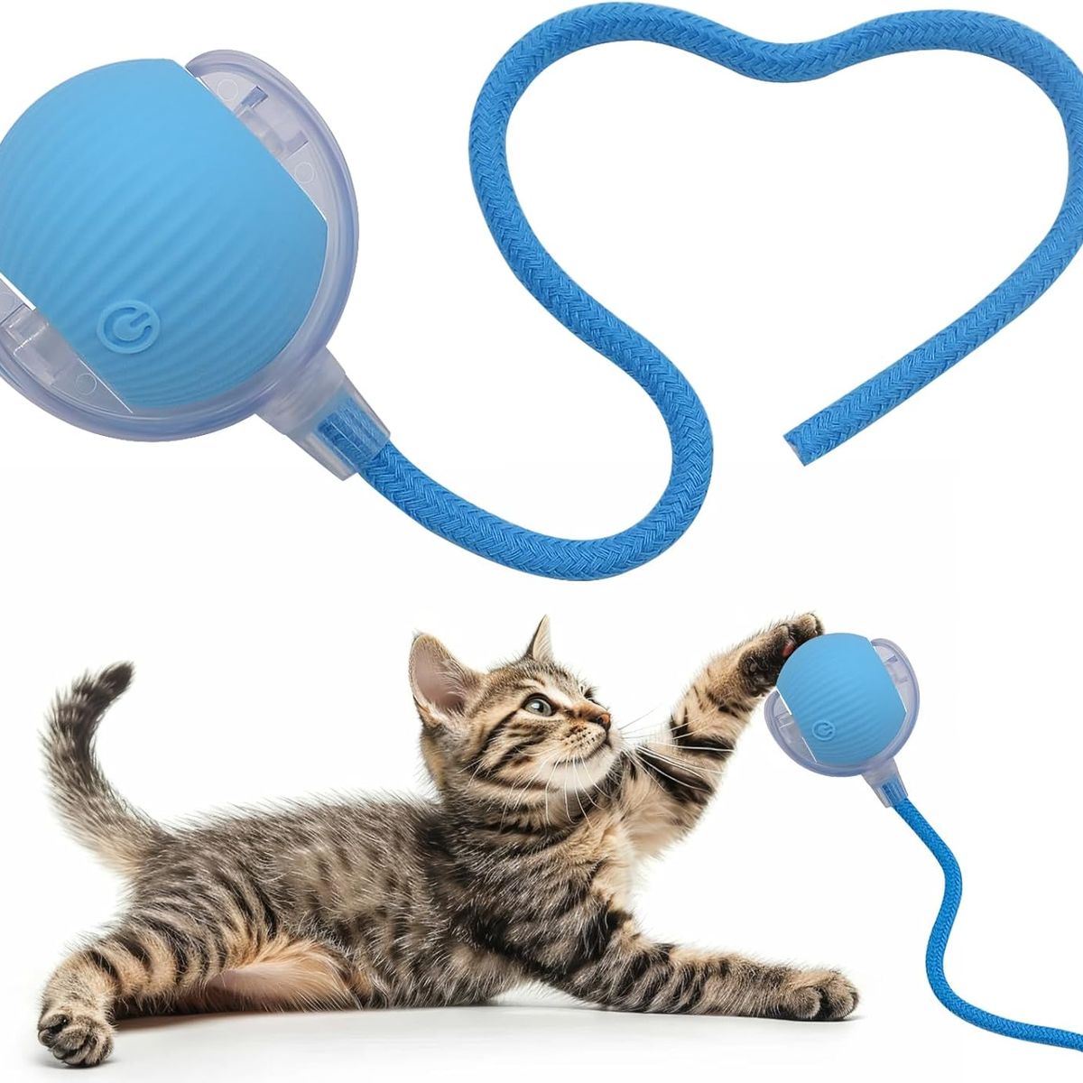 GENERICO - Pelota Interactiva para Gatos con Soga Juguete Inteligente