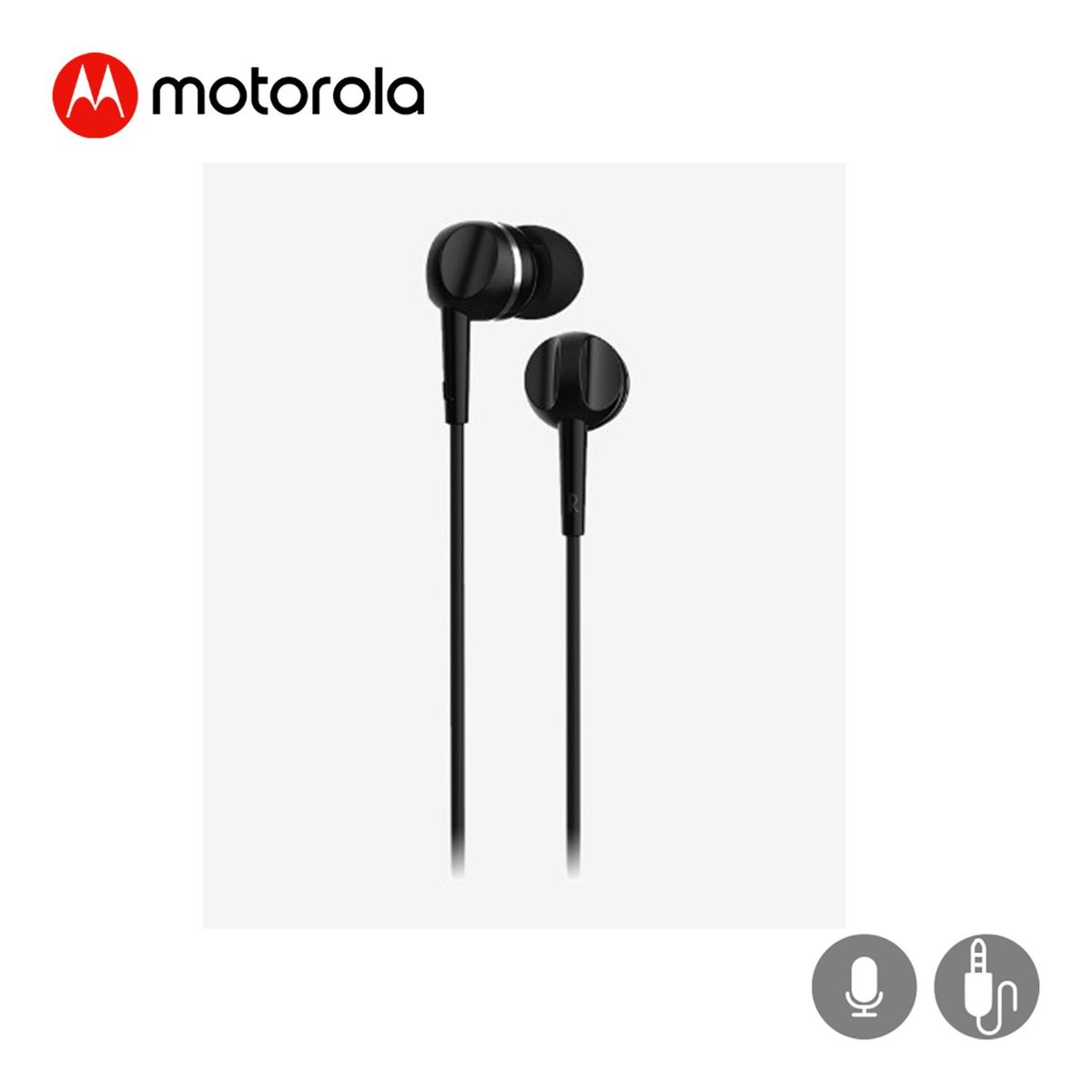 MOTOROLA - AudIfonos IN EAR Wired Con Micro Earbuds 105 Negro