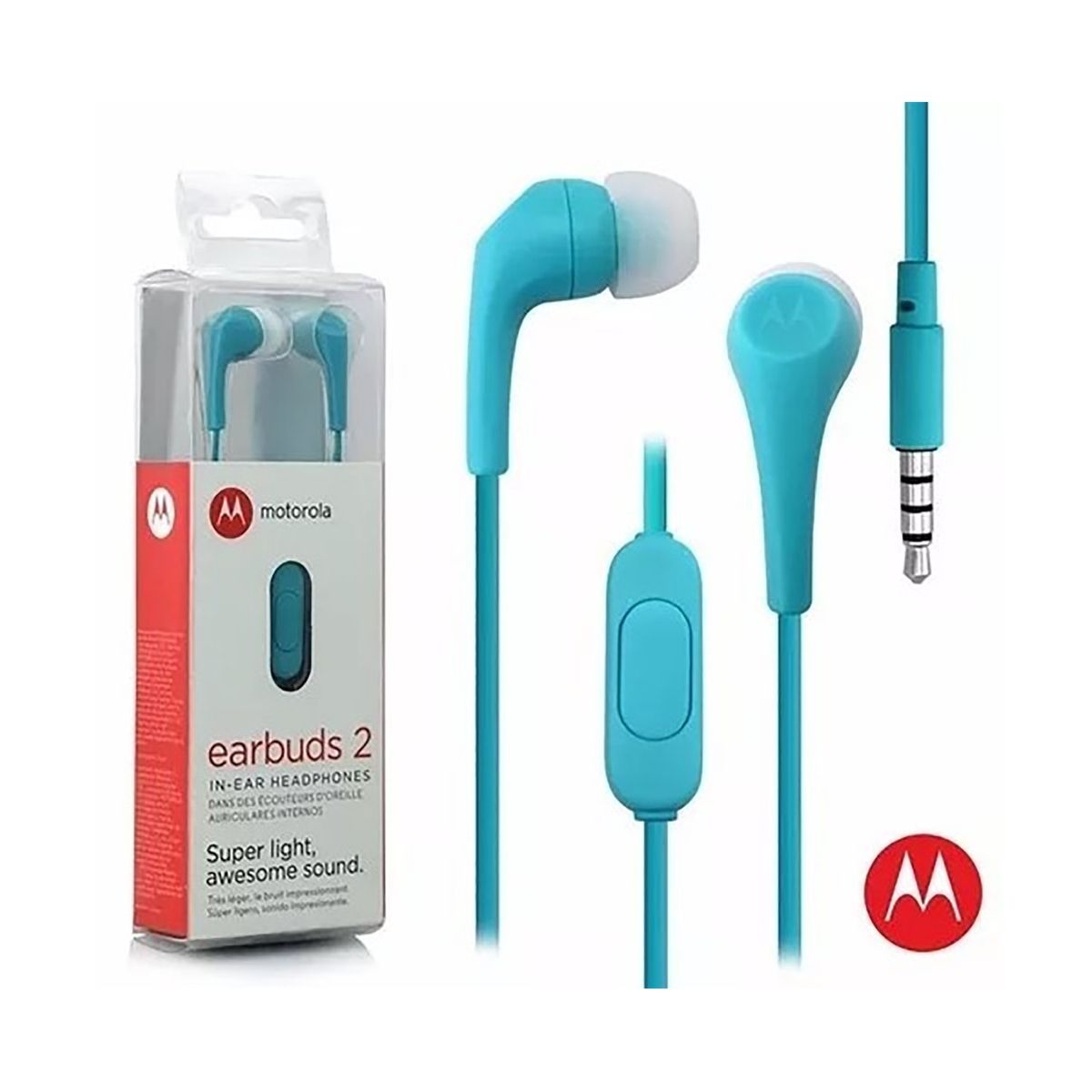 MOTOROLA - Audifonos Earbuds 2 Con Micro Turquesa