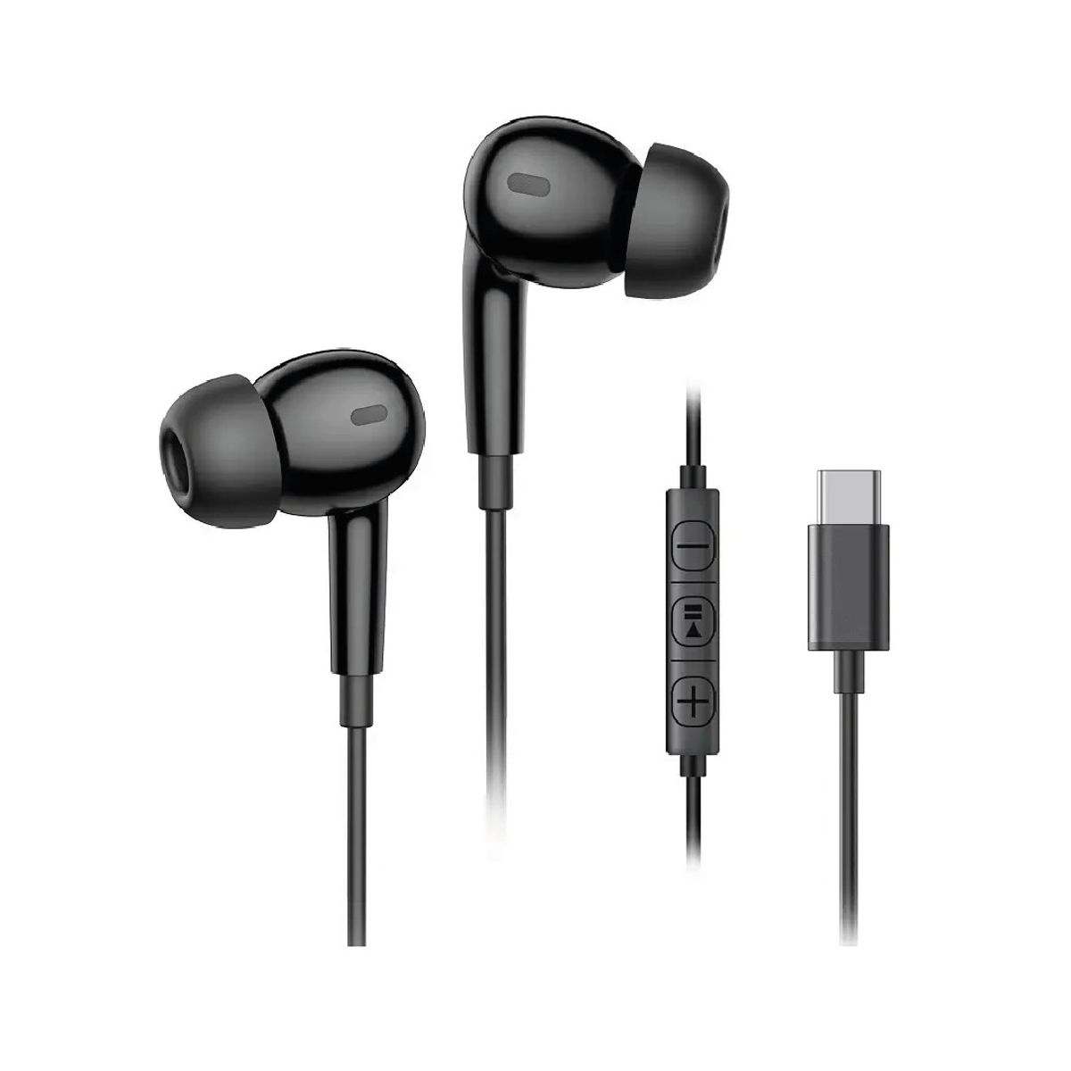 S&T - Audífonos NB-A01 Con Cable tipoC para móvil y Tablet - Negro