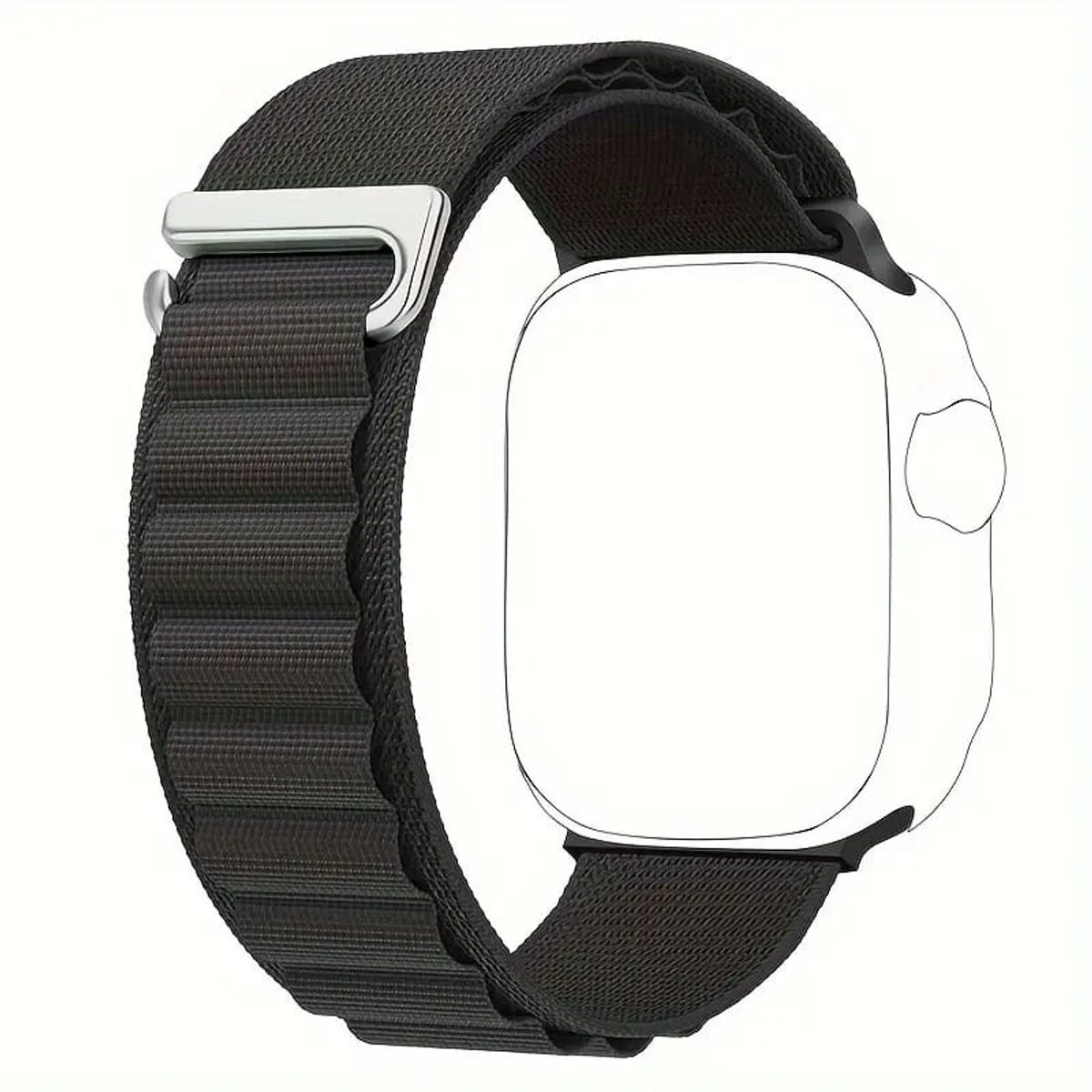 MEGIMPERU - Correa Deportiva para Apple Watch ajustable con Gancho en C