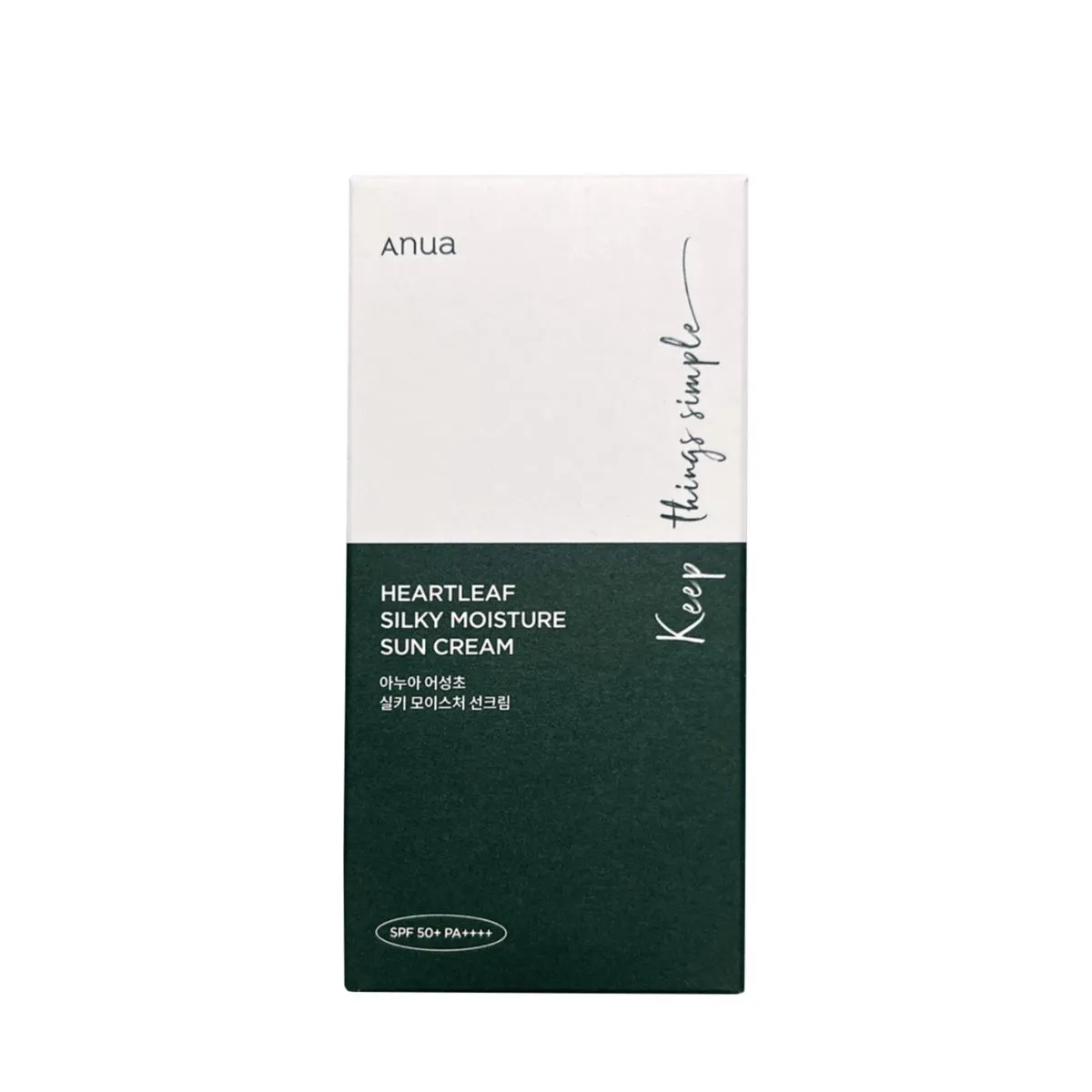 ANUA - Anua Heartleaf Silky Moisture Sun Cream 50ml Bloqueador Solar