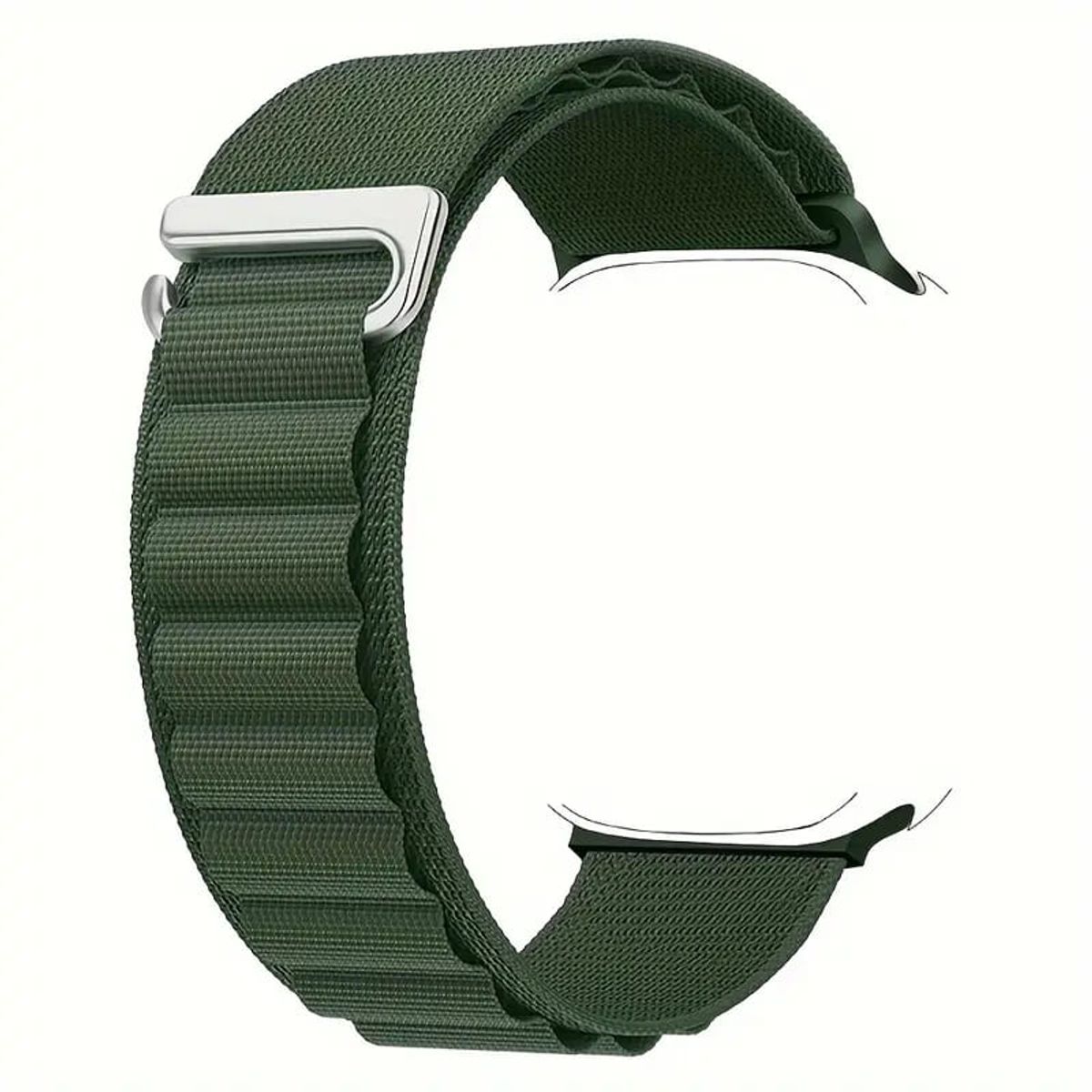 MEGIMPERU - Correa Deportiva para Apple Watch ajustable con Gancho en C