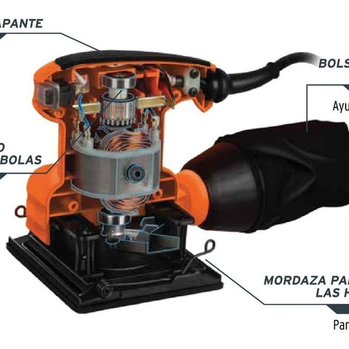 TRUPER - Lijadora Orbital 14 Profesional 200w LIOR-14A2-2 Truper