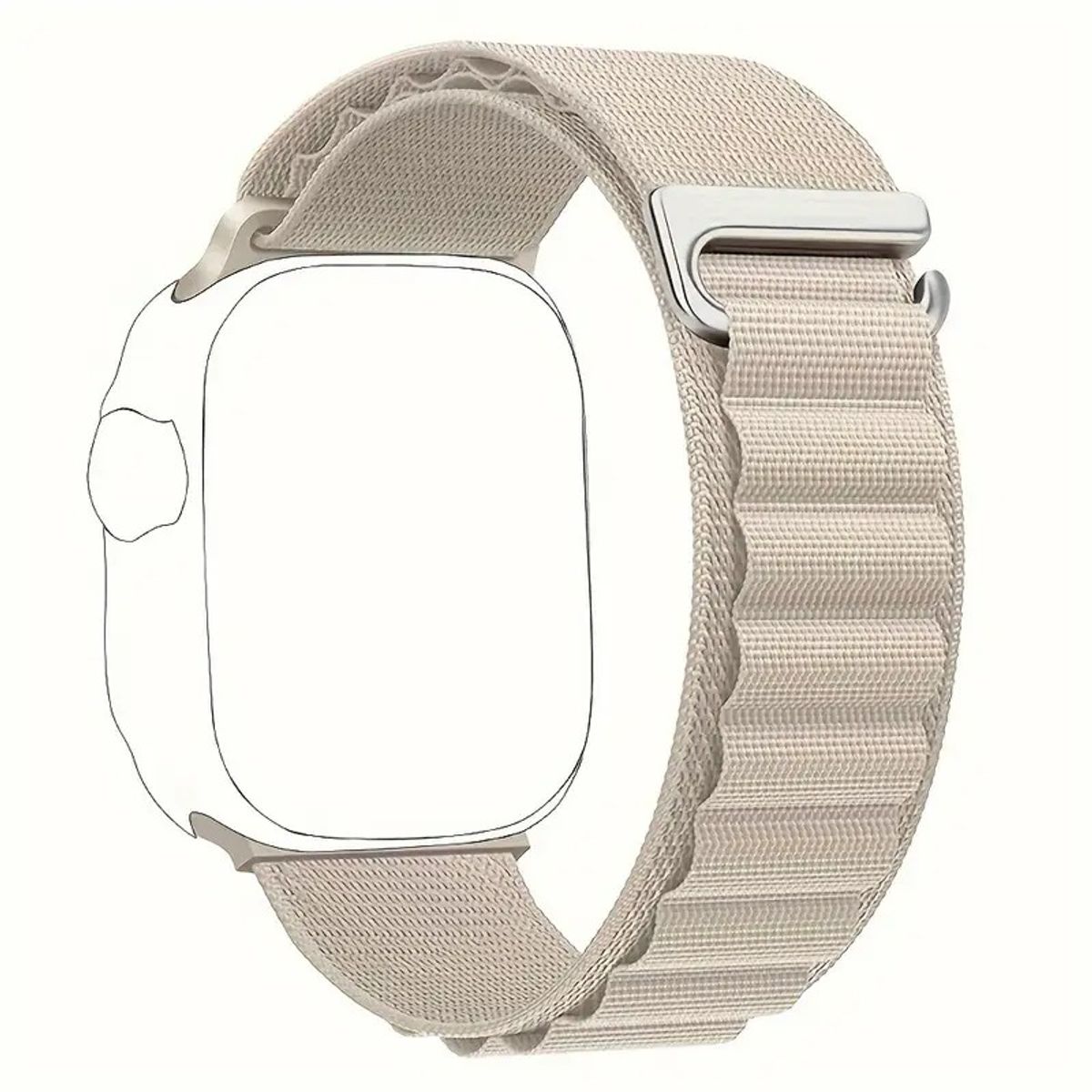 MEGIMPERU - Correa Deportiva para Apple Watch ajustable con Gancho en C