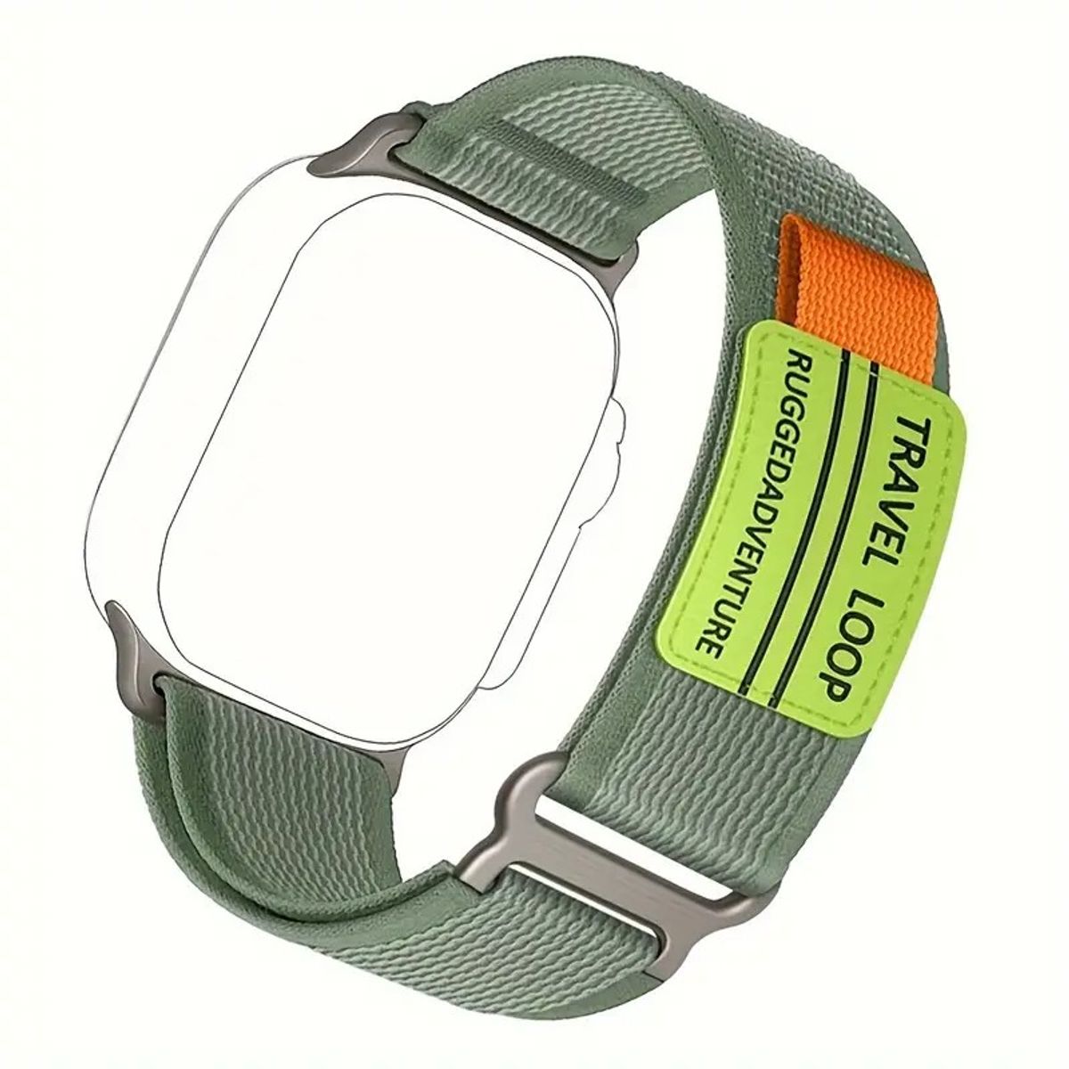 MEGIMPERU - Correa Deportiva Tejida de Nylon Ajustable para Apple Watch