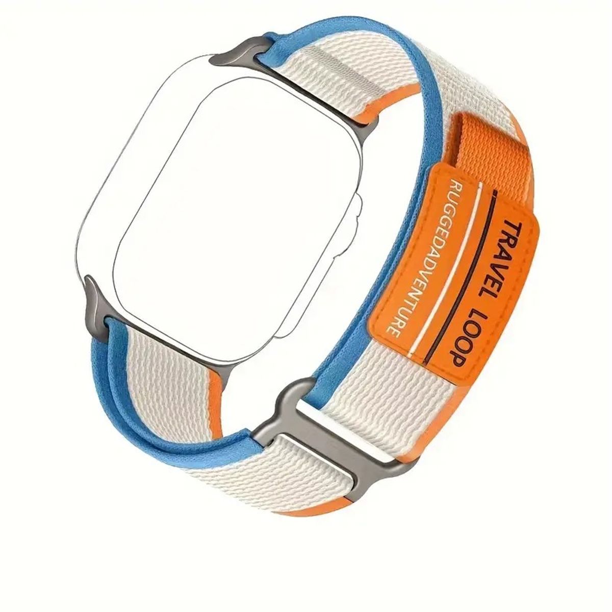 MEGIMPERU - Correa Deportiva Tejida de Nylon Ajustable para Apple Watch