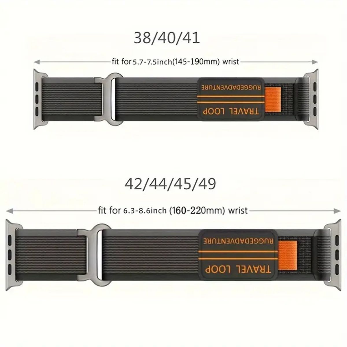 MEGIMPERU - Correa Deportiva Tejida de Nylon Ajustable para Apple Watch