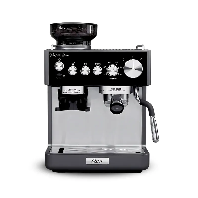 OSTER - Cafetera Espresso OSTER BVSTEM7301 Perfect Brew con Molinillo 15 Bares