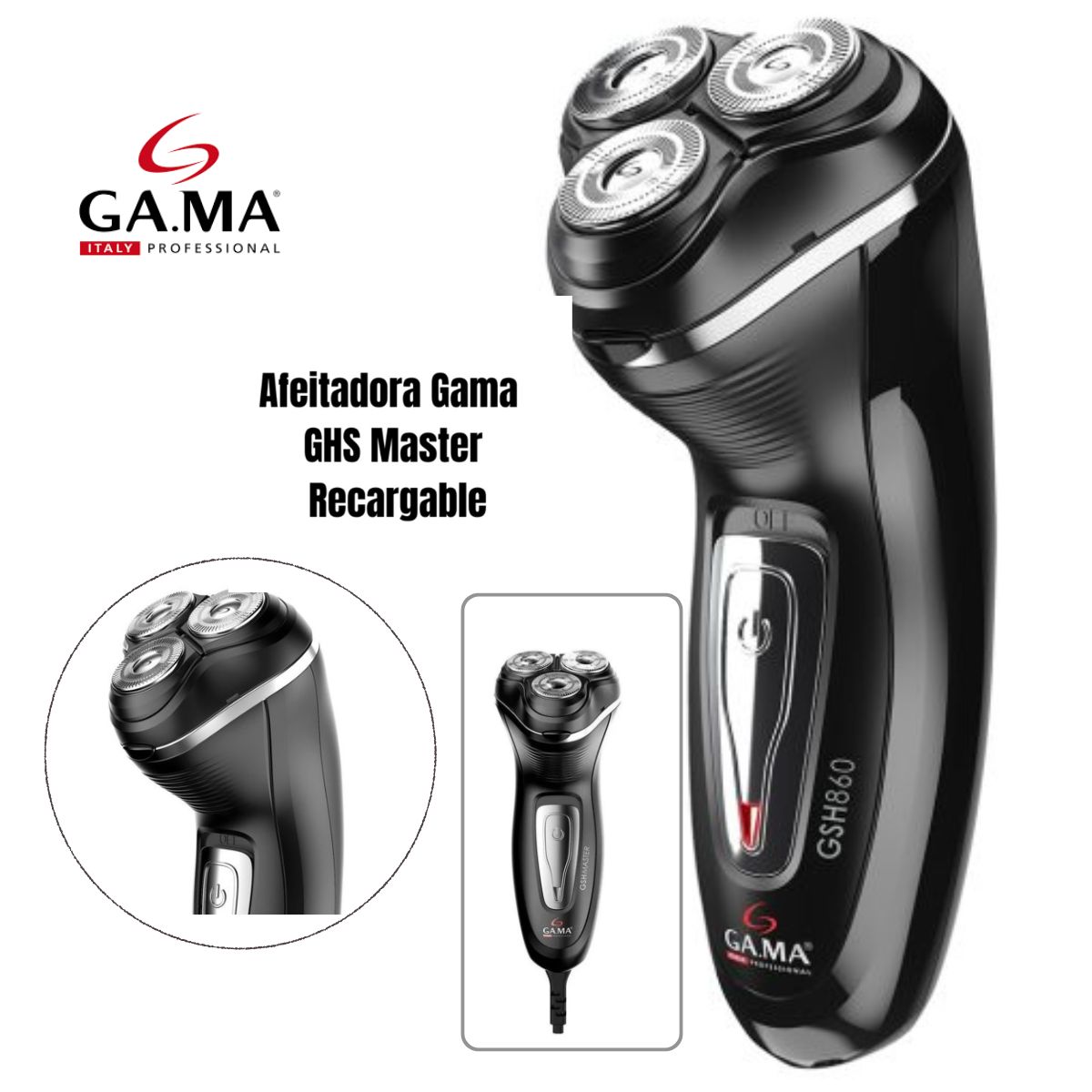 GAMA - Afeitadora Gama GSH Master 220V BECSH0000000161 Negro