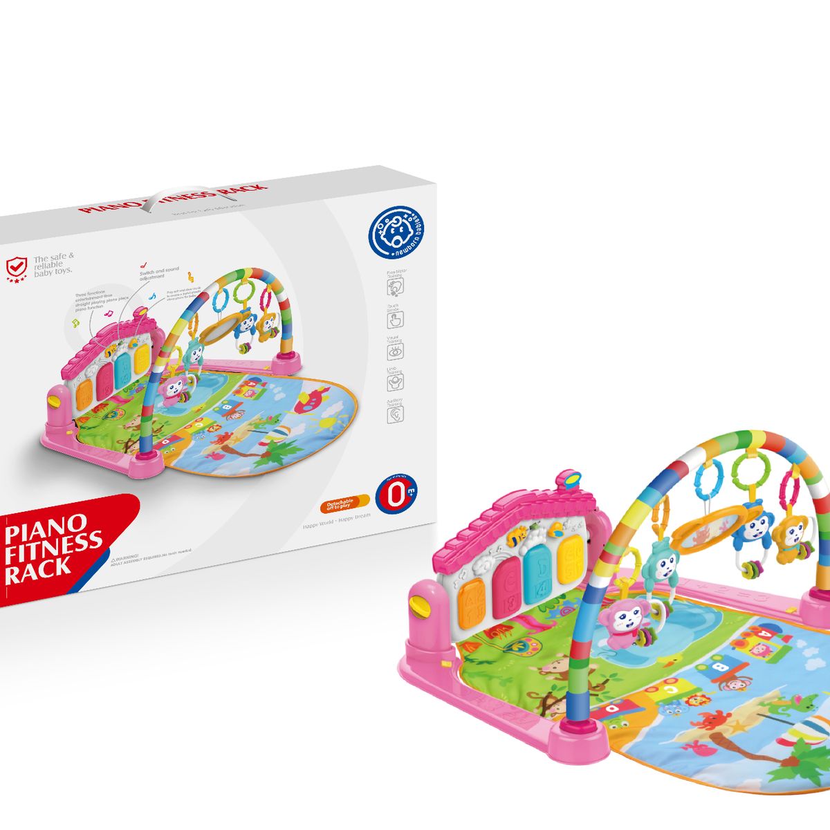 HUANGER - GIMMNASIO PARA BEBE EN ROSADO