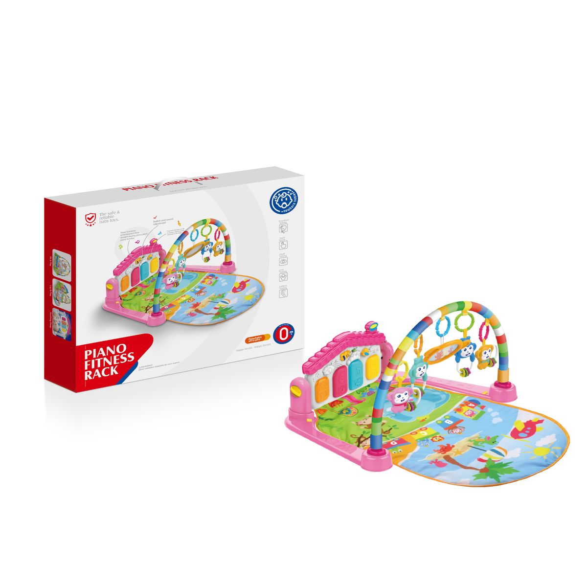 HUANGER - GIMMNASIO PARA BEBE EN ROSADO