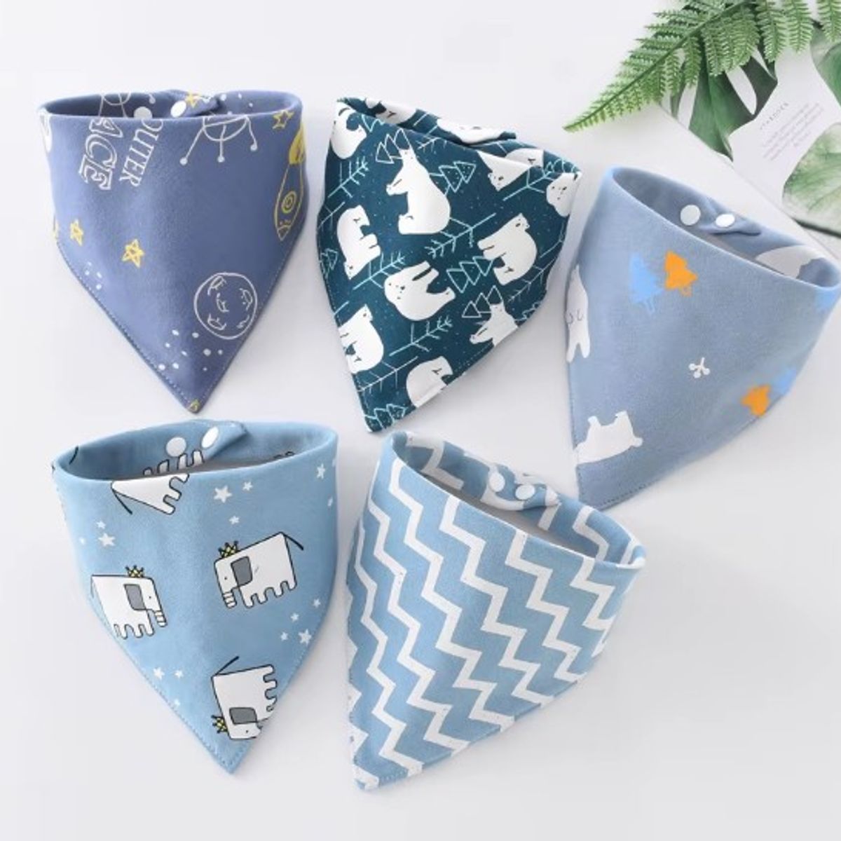 GENERICO - Babero tipo bandana para bebes