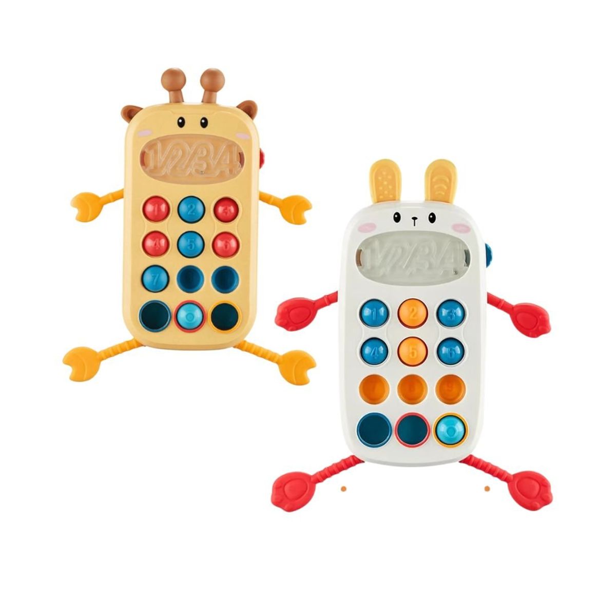 GENERICO - Telefono Sensorial Para Bebes De Conejo Y Jirafa