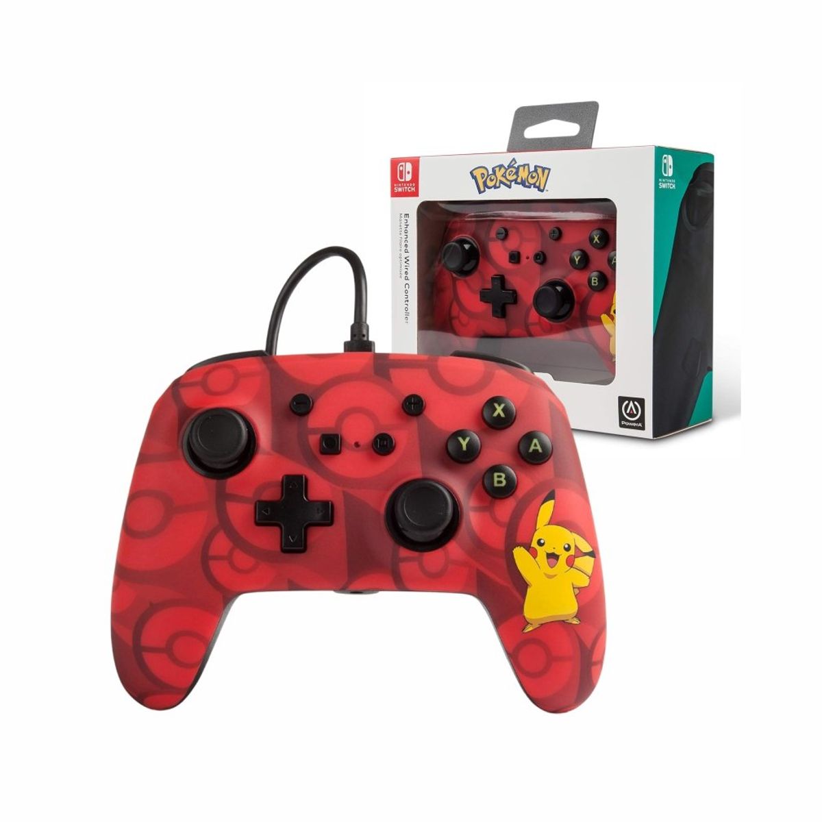 NINTENDO - Mando Nintendo Switch Red Black Pikachu
