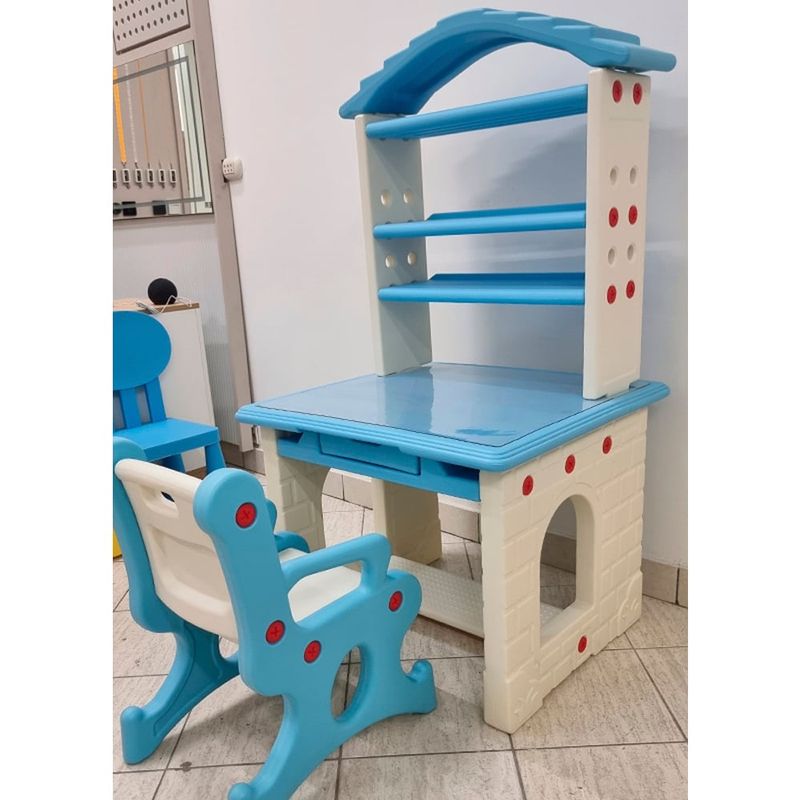 GENERICO - Escritorio con Estante y Silla para niños de 2 a 6 años