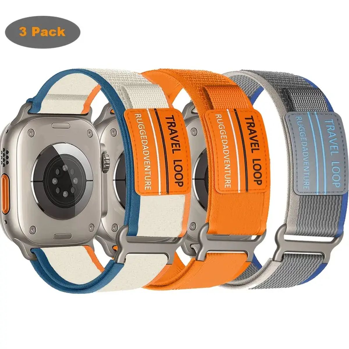 MEGIMPERU - Correa Deportiva para Apple Watch 42444549mm - Pack X3