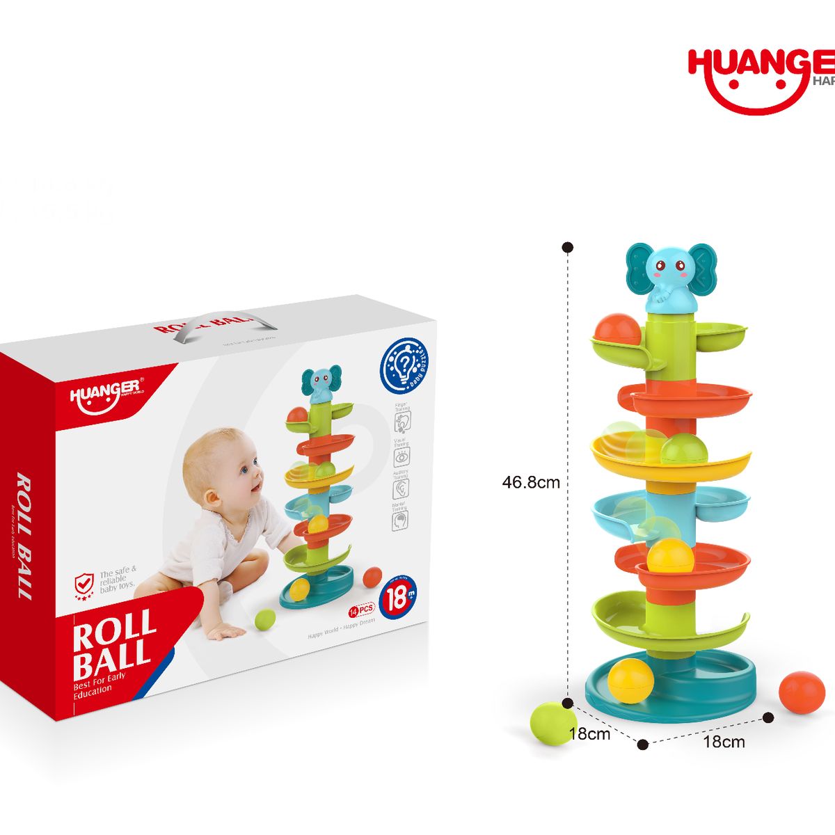 HUANGER - SET DE PELOTAS EN NIVELES JUEGO INFANTIL