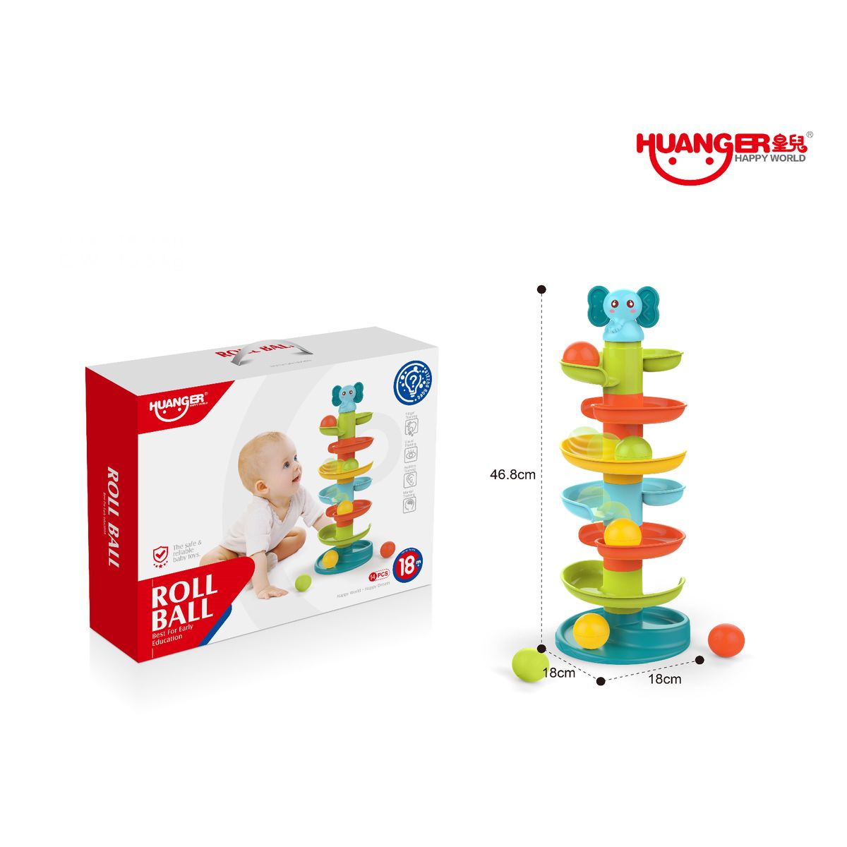 HUANGER - SET DE PELOTAS EN NIVELES JUEGO INFANTIL