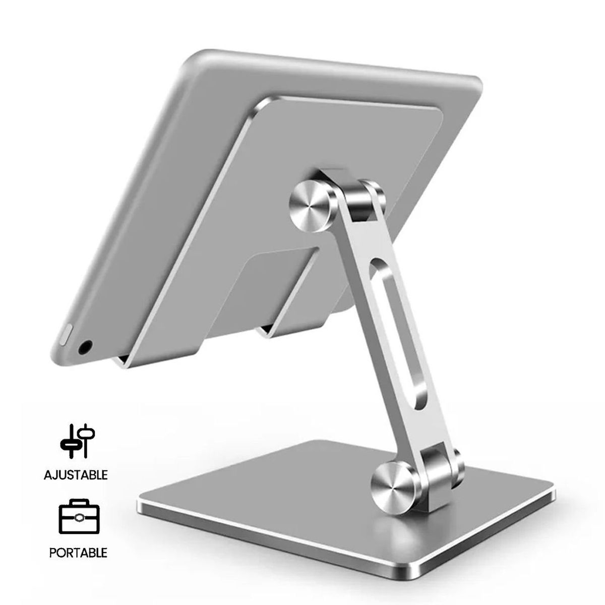 S&T - Soporte Para Tablet for Business Aluminio HS221-CS Silver  - Celular