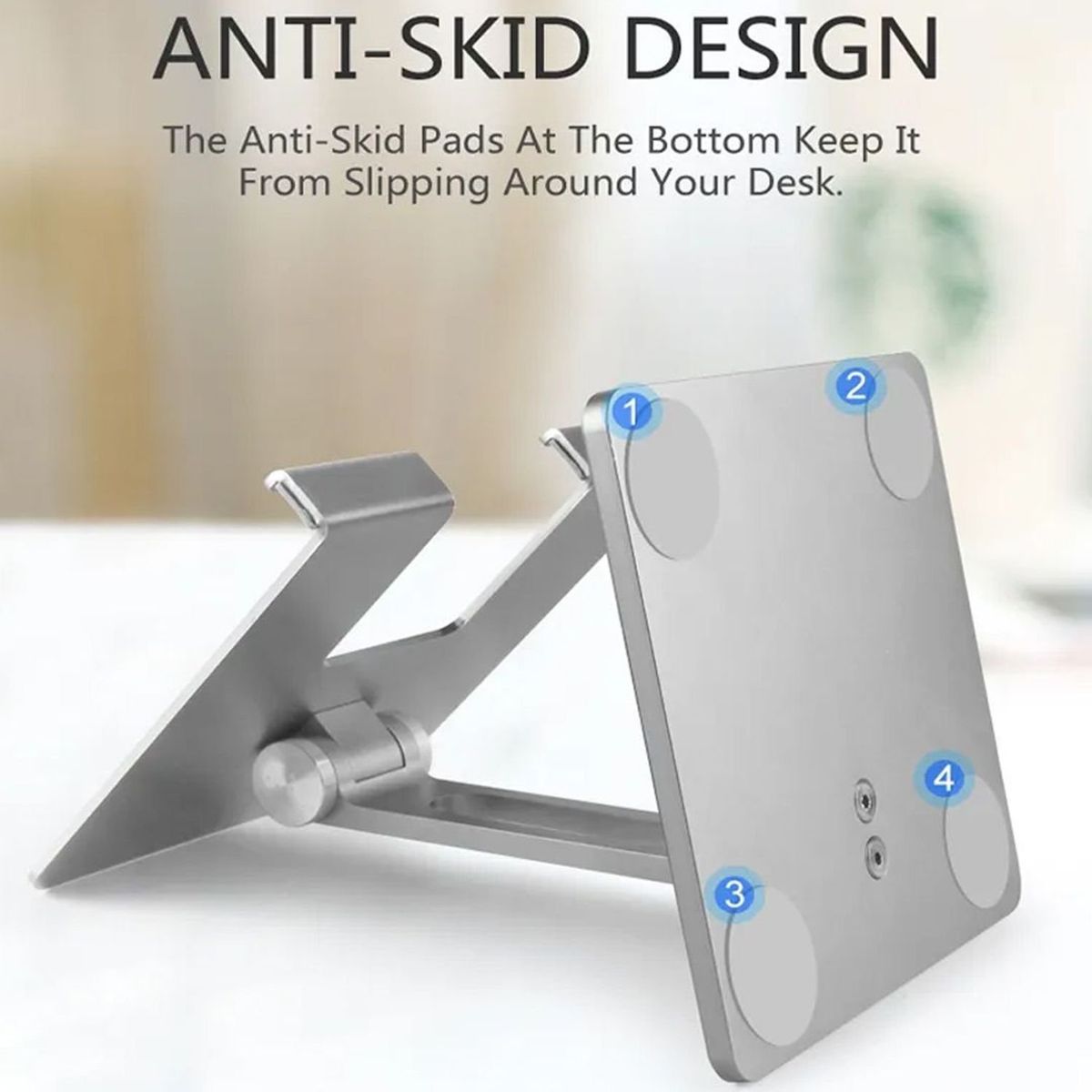 S&T - Soporte Para Tablet for Business Aluminio HS221-CS Silver  - Celular